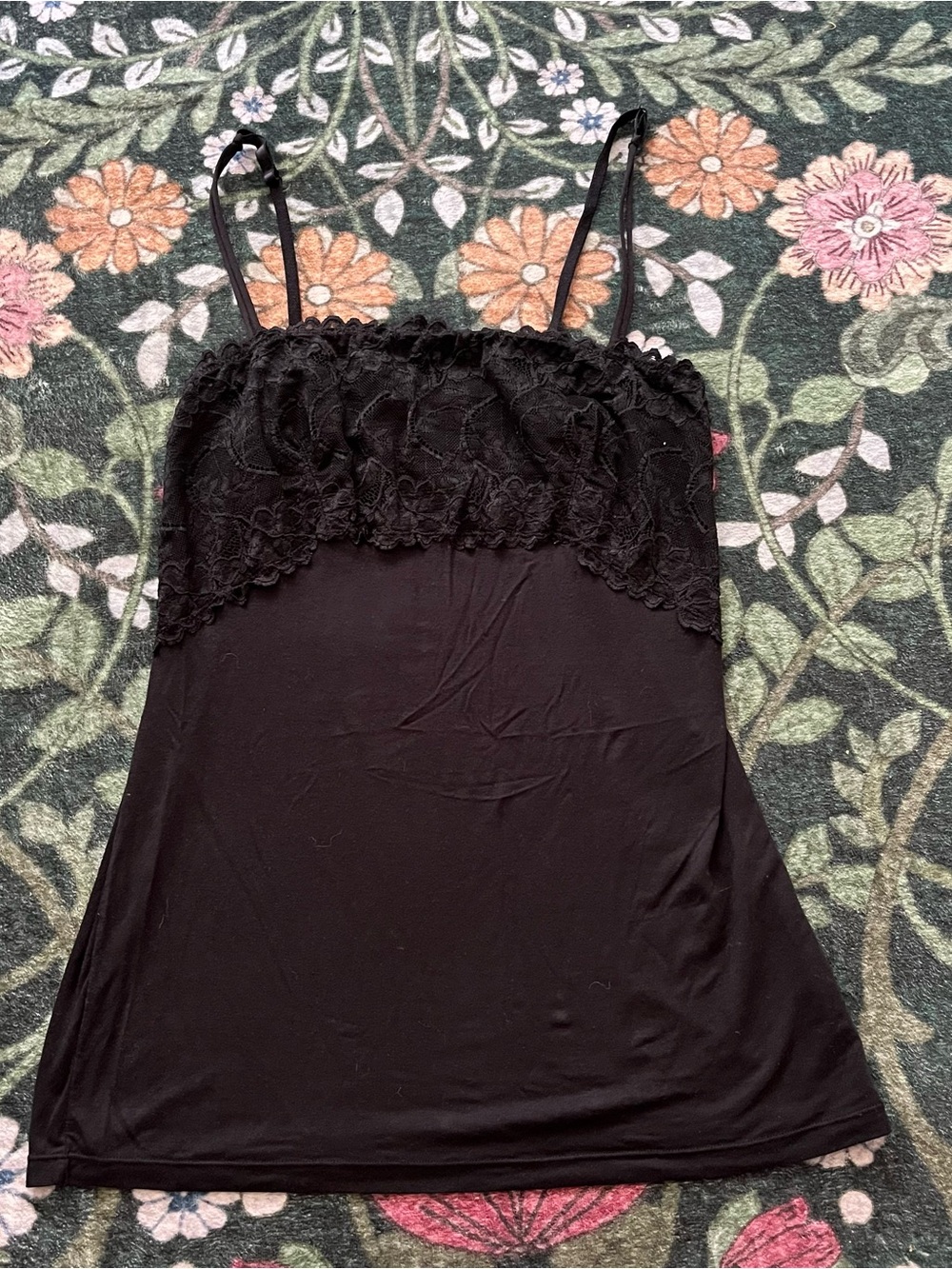 🌸 Y2K Cotton Lace Shelf Cami 🌸